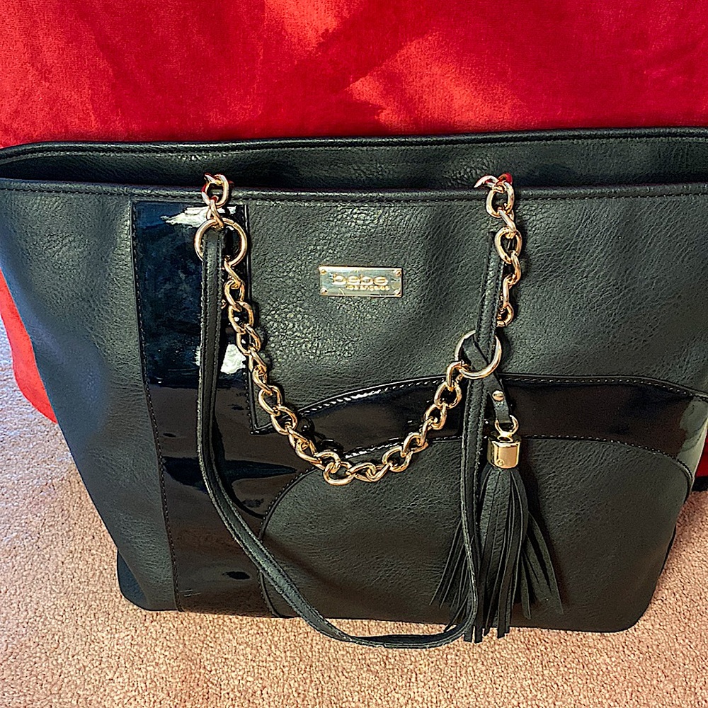 Bebe Black Tote